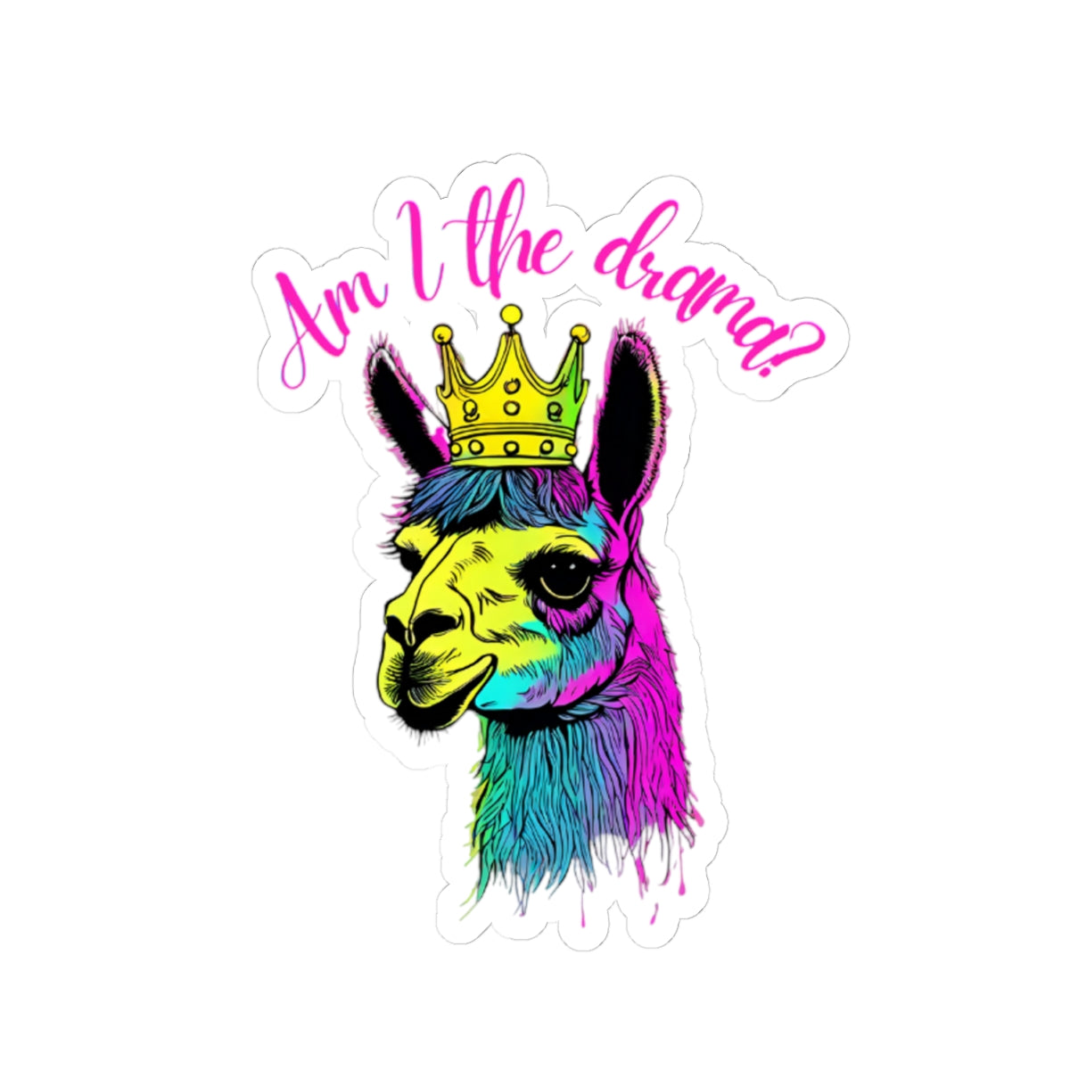 Am I the Drama Llama Sticker