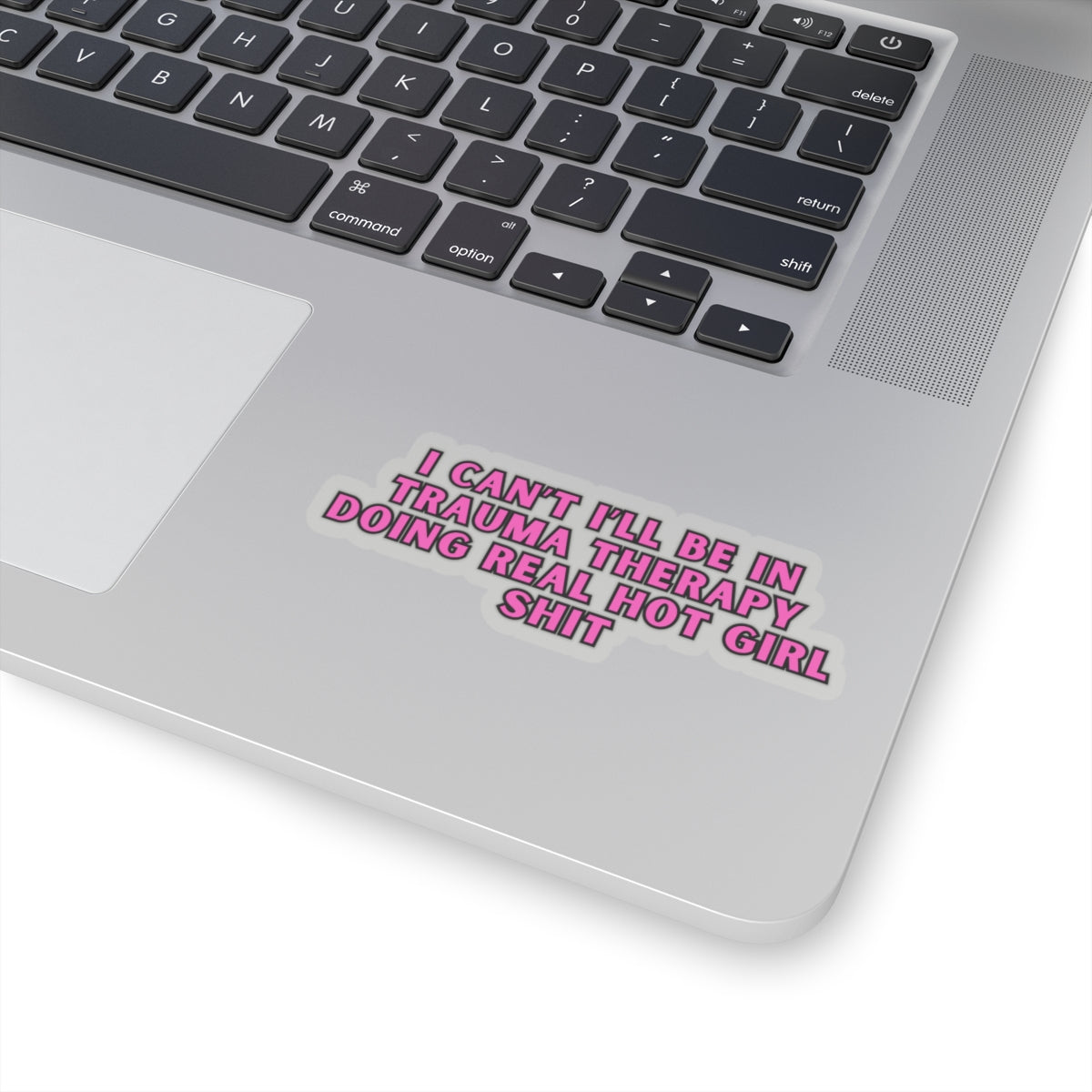 Real Hot Girl Trauma Therapy Kiss Cut Stickers-White or Transparent