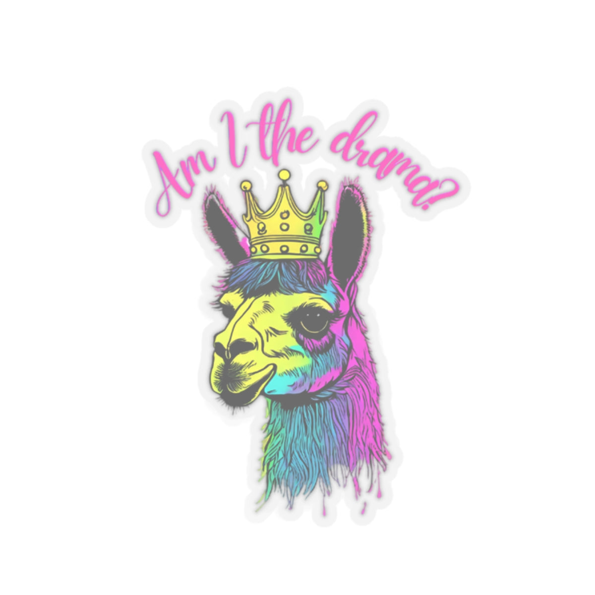 Am I the Drama Llama Sticker