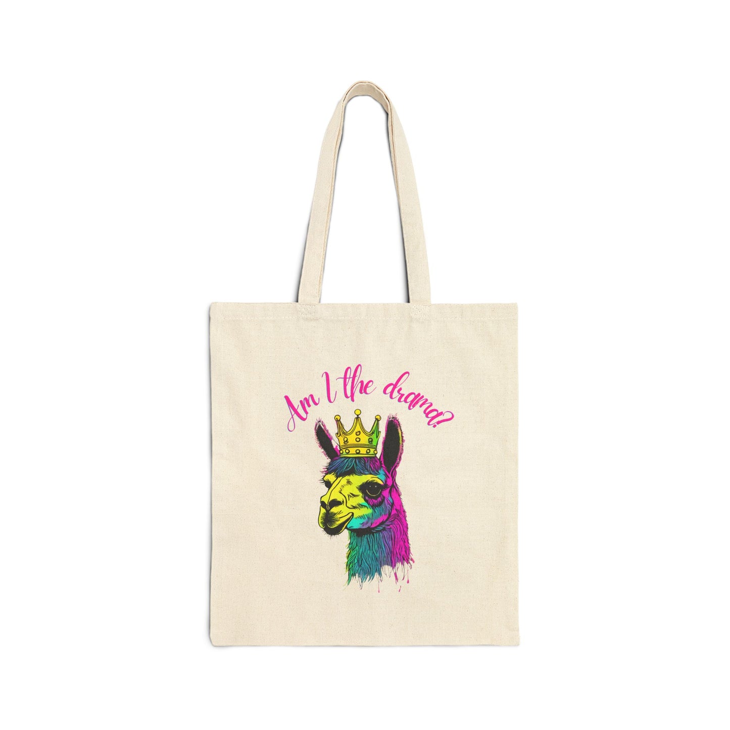 Am I the Drama?-Cotton Canvas Tote Bag in 2 Options!