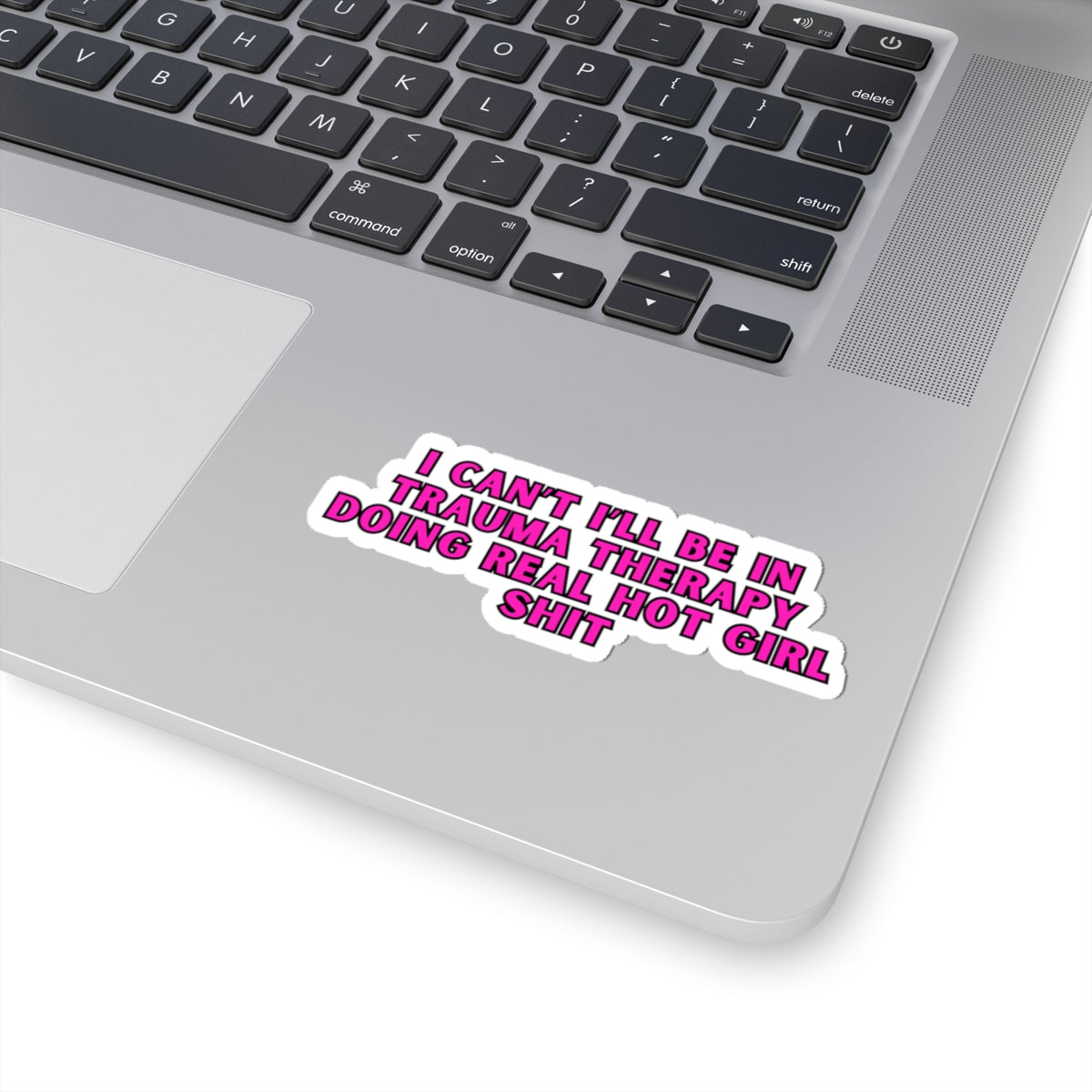 Real Hot Girl Trauma Therapy Kiss Cut Stickers-White or Transparent