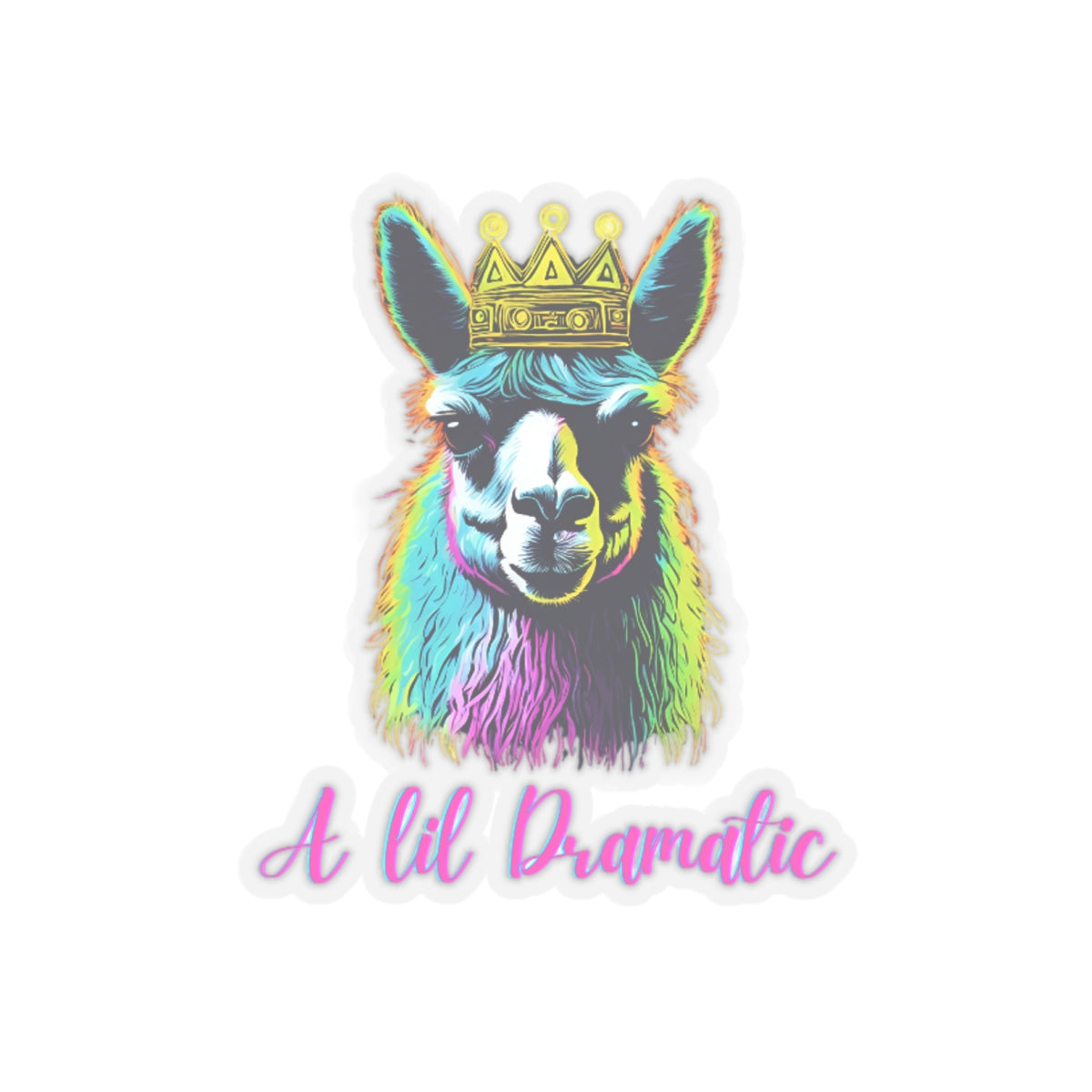 A lil Dramatic Sticker