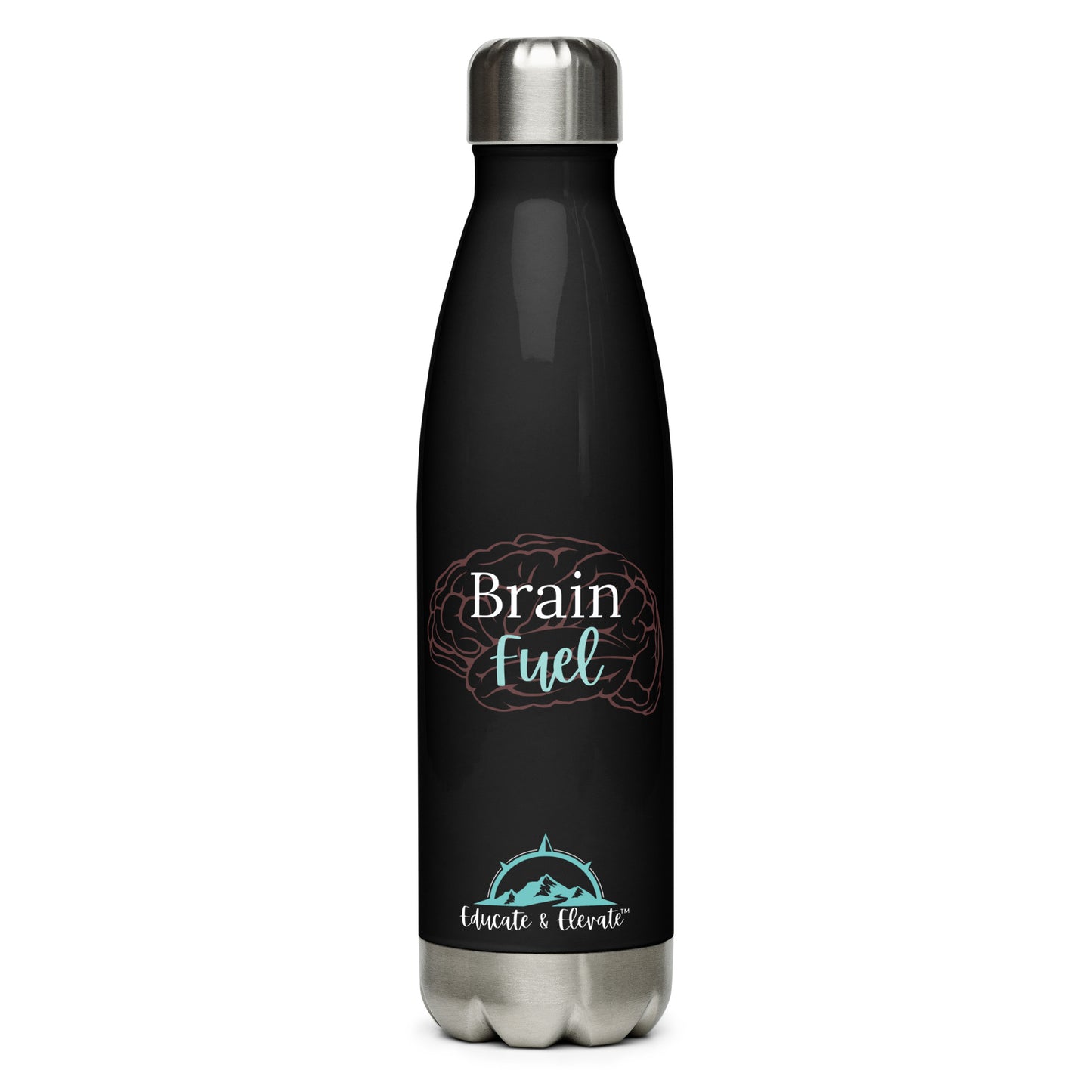 Brain Fuel Stainless Steel Water Bottle