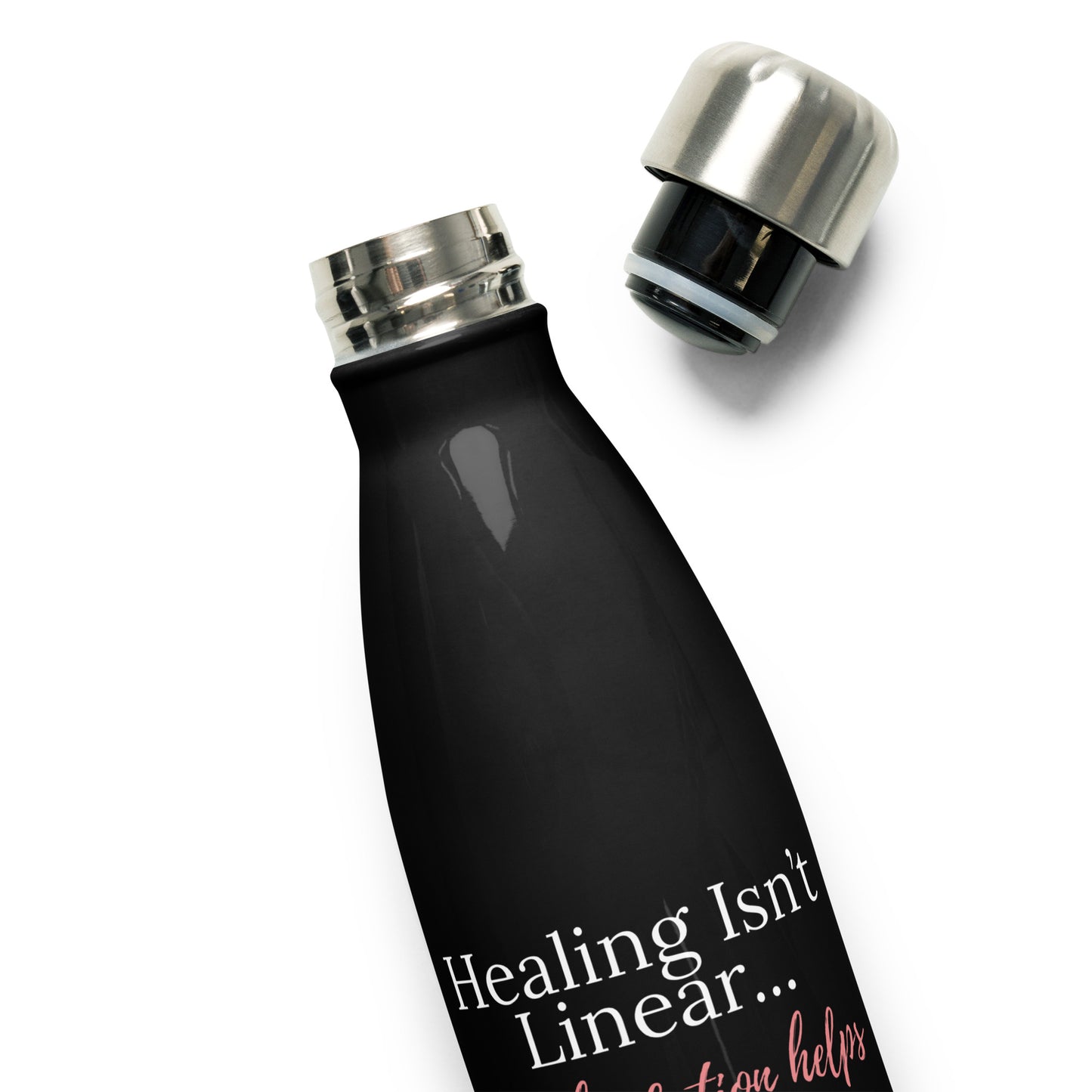 Healing Isn't Linear Stainless Steel Water Bottle