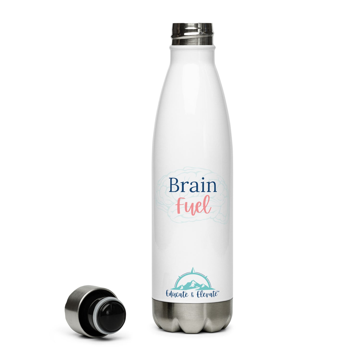 Brain Fuel Stainless Steel Water Bottle