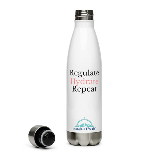 Regulate Hydrate Repeat Stainless Steel Water Bottle