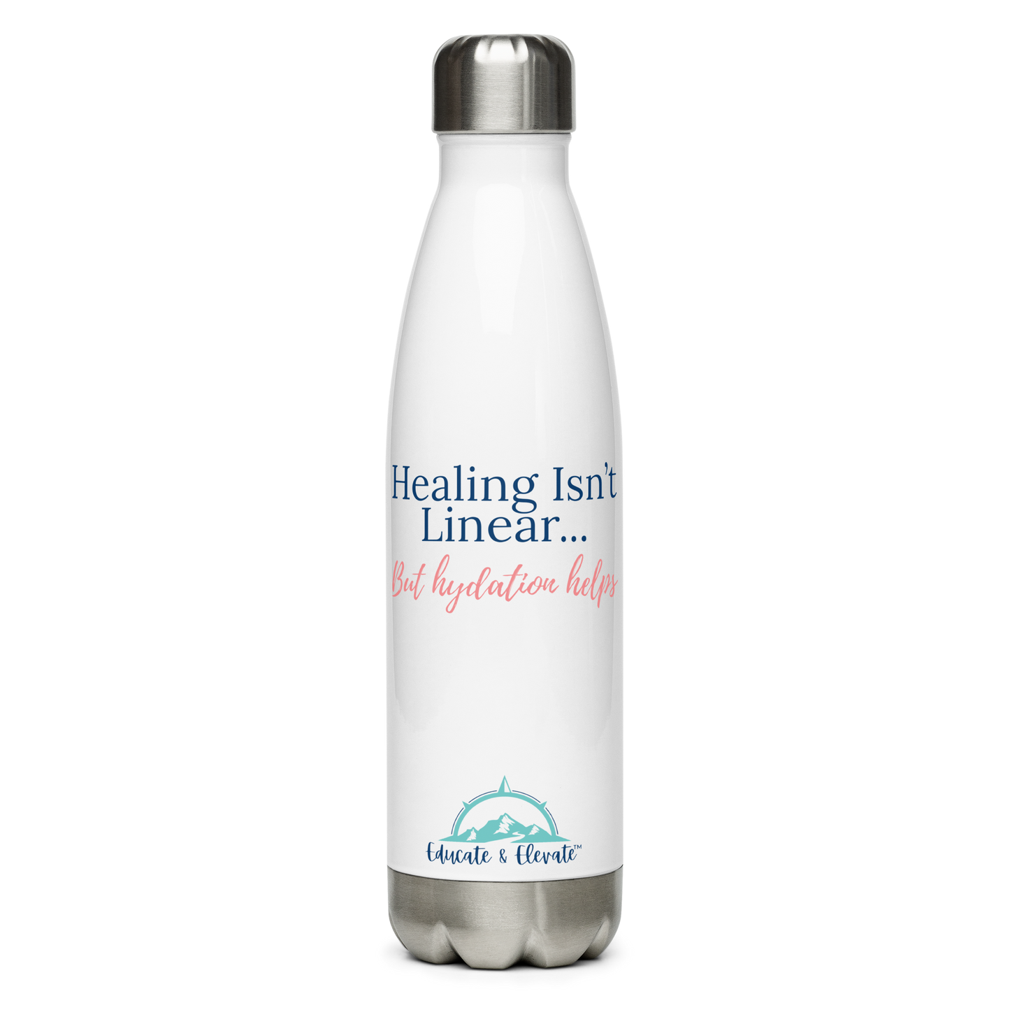 Healing Isn't Linear Stainless Steel Water Bottle