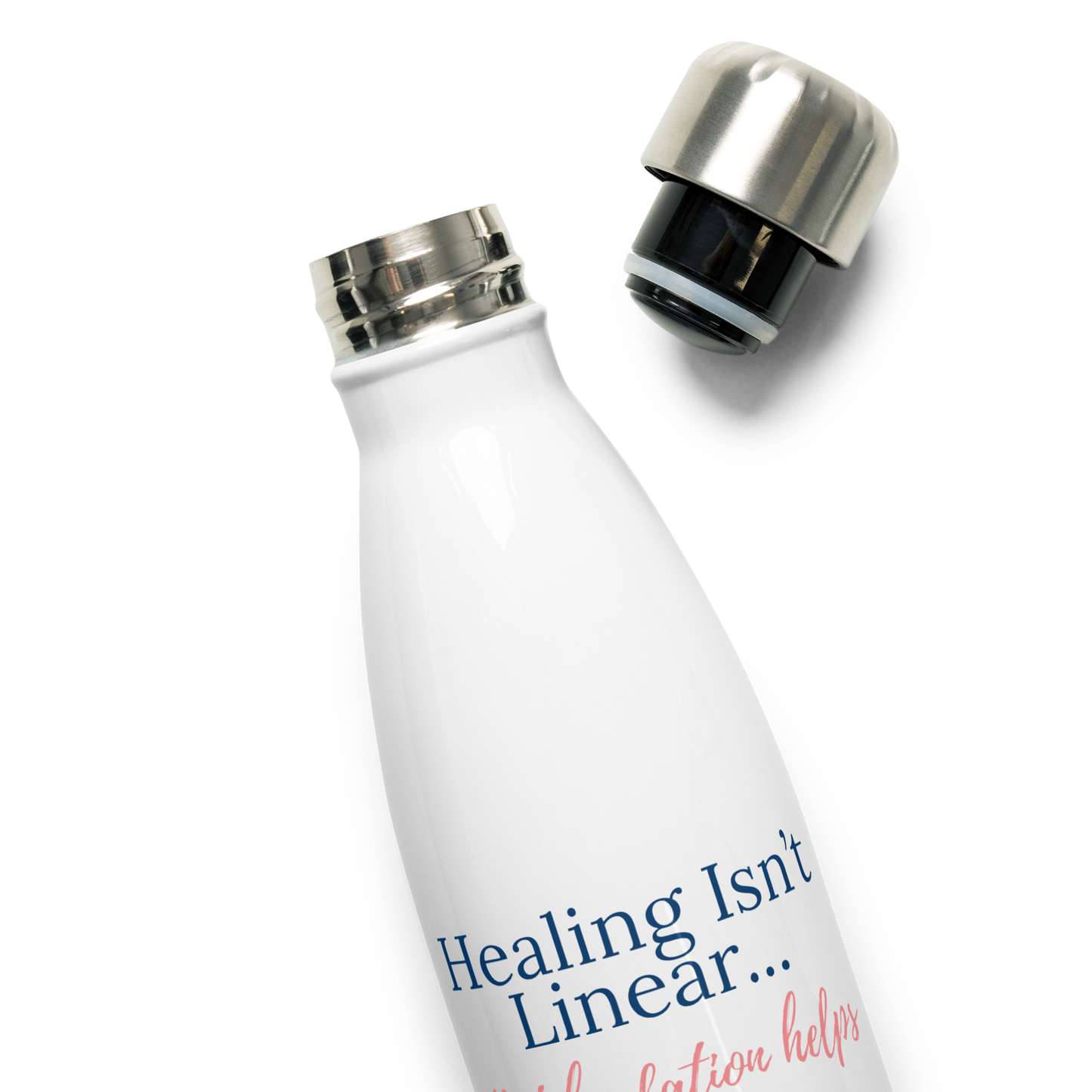 Healing Isn't Linear Stainless Steel Water Bottle